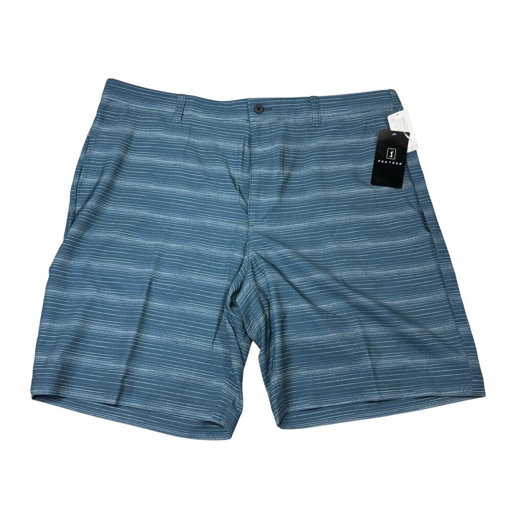 PGA Tour Stretch Blue Shorts Size 40 New With Tags